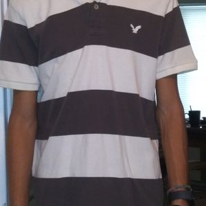 American Eagle shirt brown and white medium